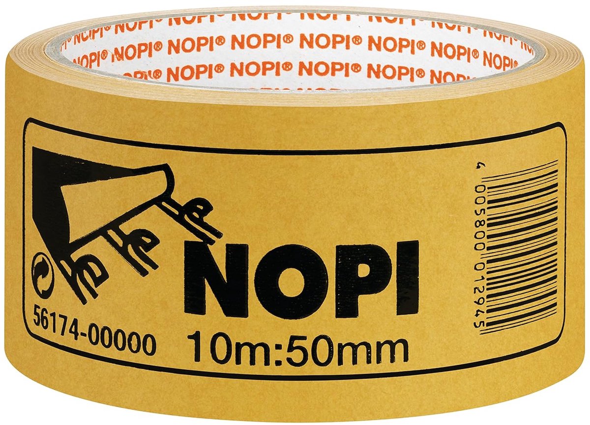 SnelShoppen - Dubbelzijdige Lijmtape 10 m x 50 mm - Sterke Plakband voor Creatief Gebruik, Knutselen, Tuin, Keuken, Feest, DIY Projecten