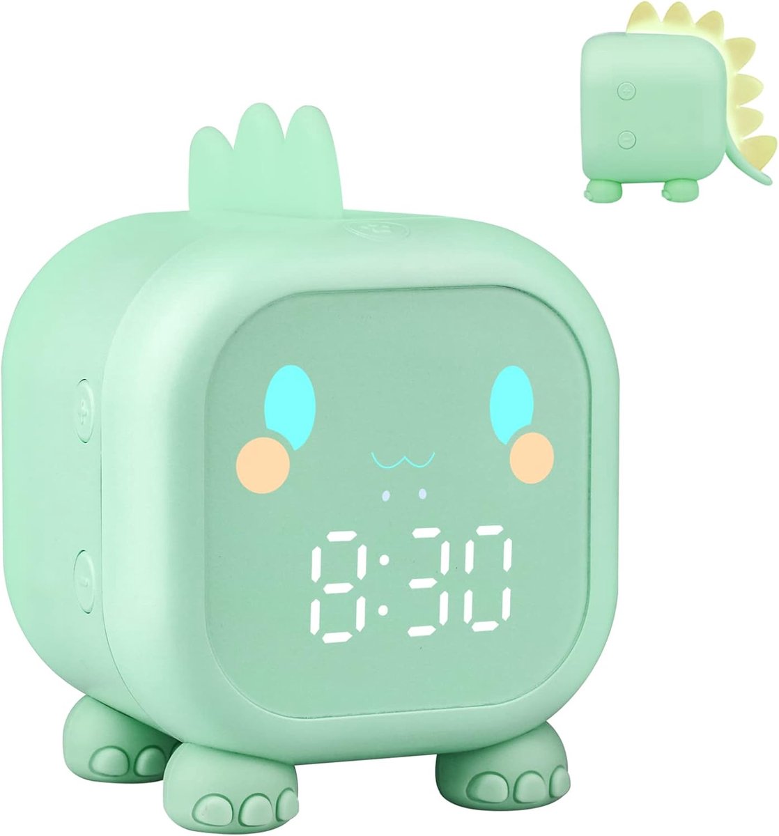 SnelShoppen - Digitale Wekkerradio voor Kinderen met LED Nachtlampje, Snooze Functie, Temperatuurweergave, 12/24 Uur, Leuk Cadeau voor Jongens en Meis