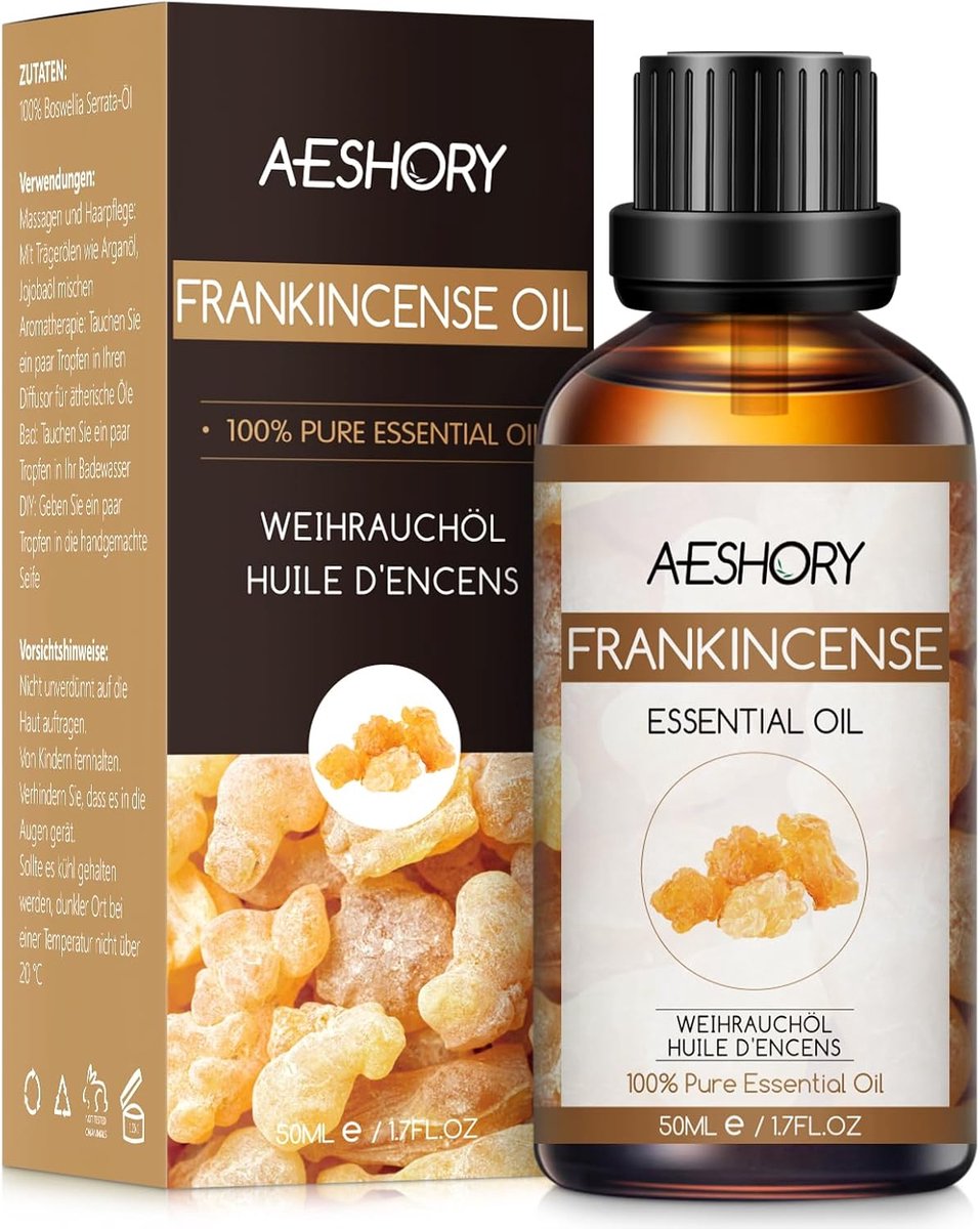 SnelShoppen - 100% Natuurlijke Incense Geuroliën 50ML, Aromatherapie Olie voor Diffuser, Massage, Bad, Ontspanning en Verzachting