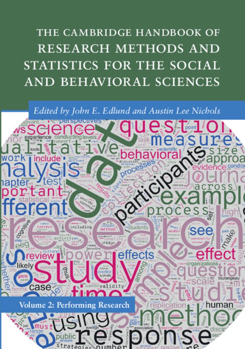 Cambridge Handbooks In Psychology-The Cambridge Handbook Of Research Methods And Statistics For The Social And Behavioral Sciences, Volume 2