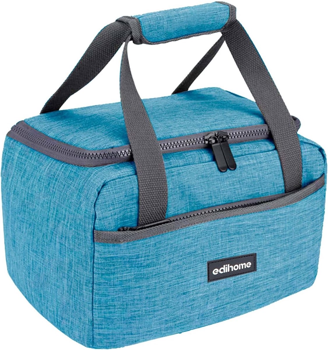 SnelShoppen - Isolerende Cooler Bag Lunch Bag 8L - Thermo Lunchbox voor Werk, Camping & Reizen - BPA-vrij, Blauw, Beige of Grijs
