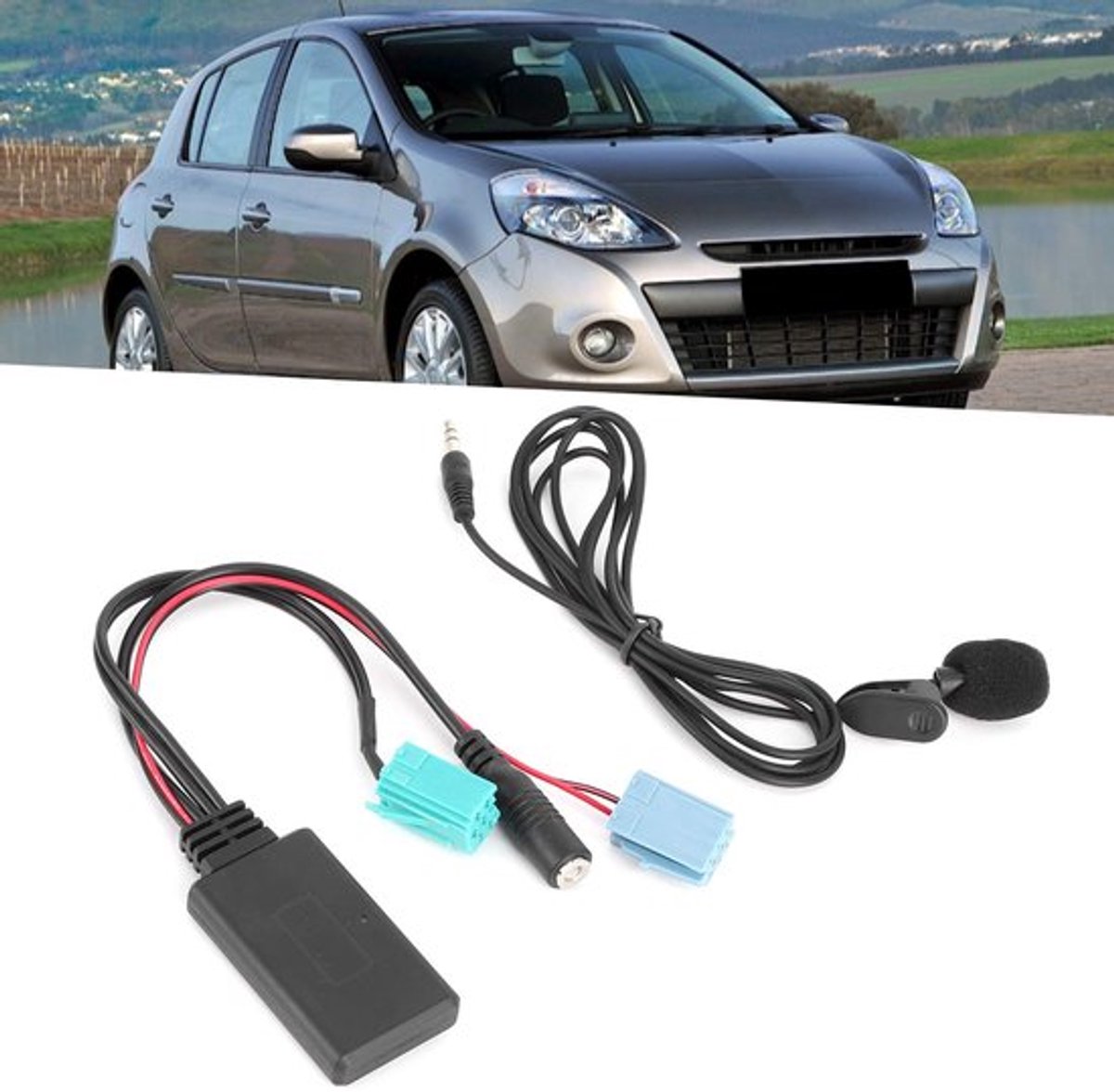 6Pin Bluetooth Audio Kabel Auto Stereo IN Adapter met Microfoon Geschikt voor Clio Espace