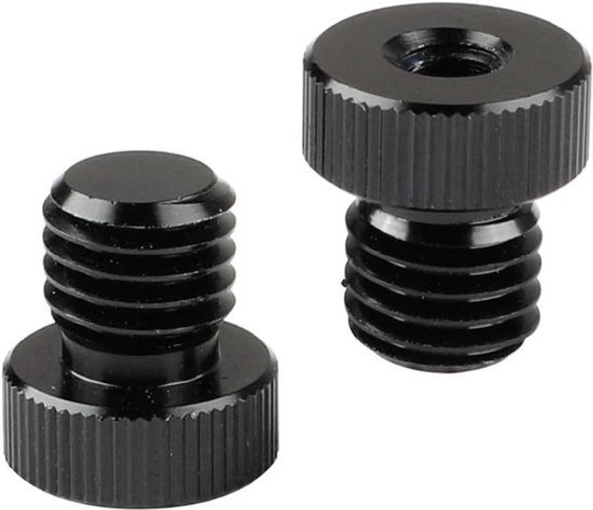 M12 Male naar 1/4" Vrouwelijke Schroef Adapter voor 15mm Stang (2 stuks) - Camera Accessoire