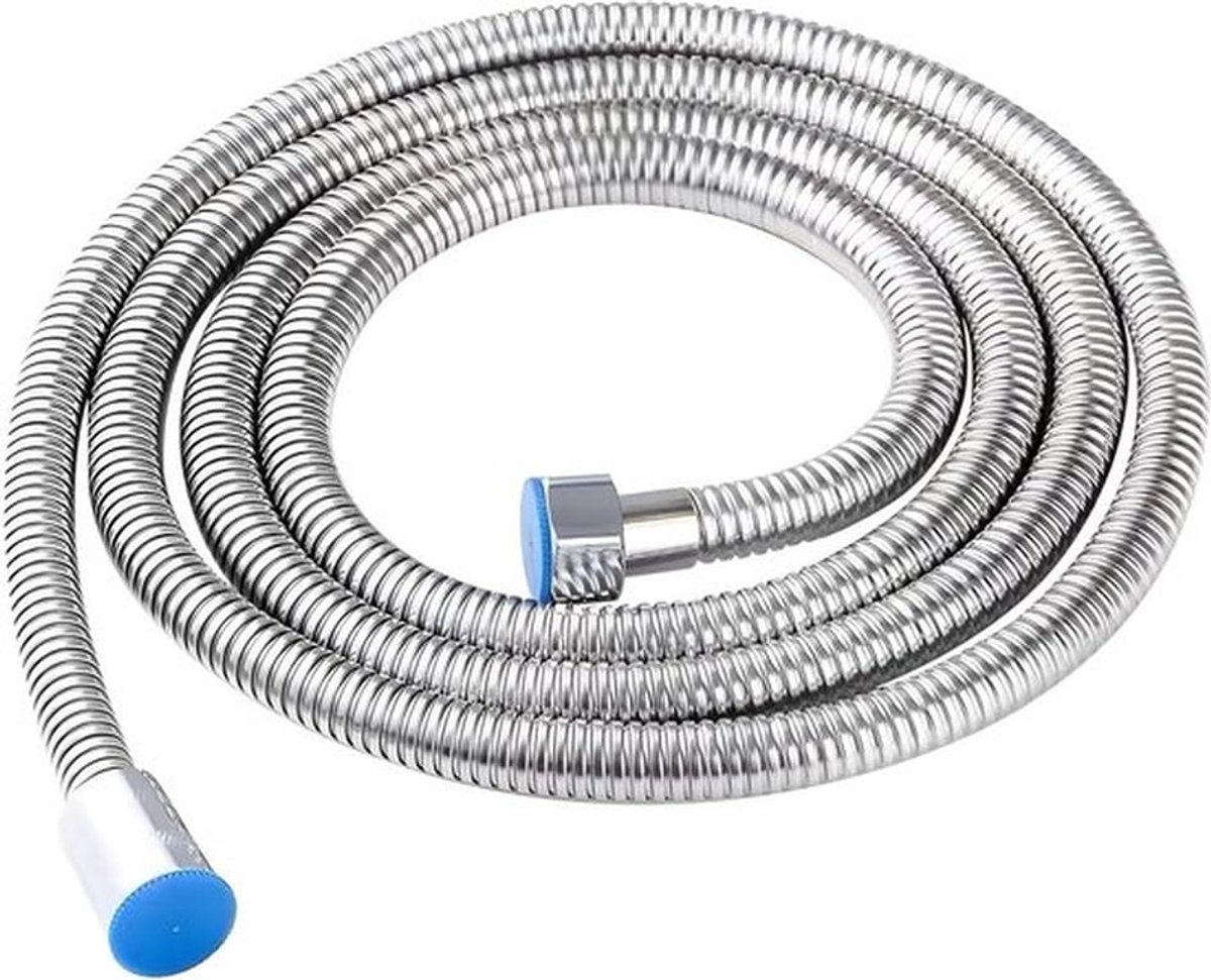 Roestvrijstalen Doucheslang - 3 meter kinkvrije Badslang - Universele Flexibele Doucheslang - Standaard Aansluiting G1/2" - Chroom Geplateerde Afwerking - Flexibele Slang voor Douches en Handdouche - Kraan