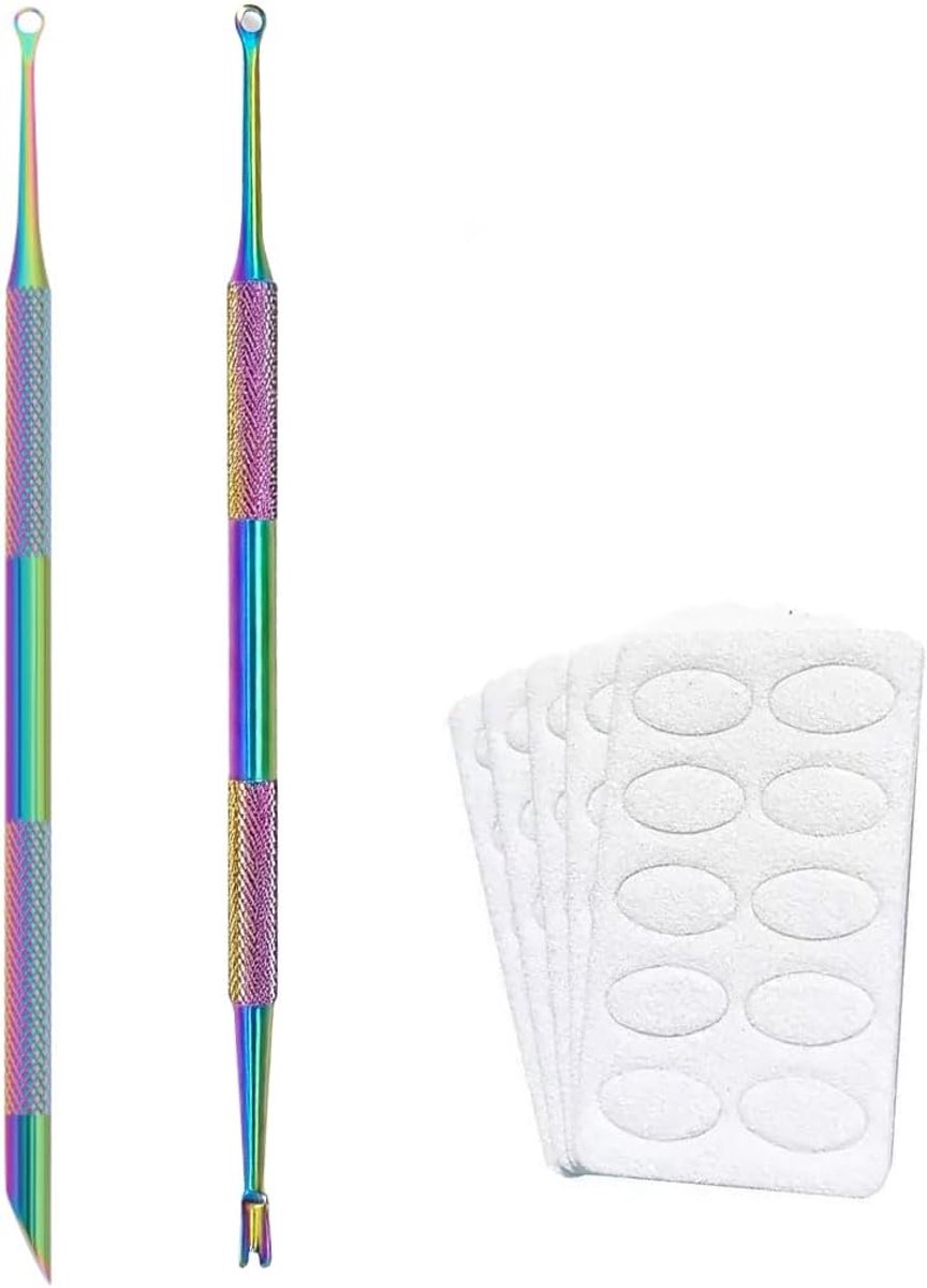 Thijox - Nagelbuffer Vijl Set 2 Stuks & 5x Schuurpapier - Professioneel Manicure-Pedicure Gereedschap voor Gladde Nagels, Zachte Nagelriemverwijdering