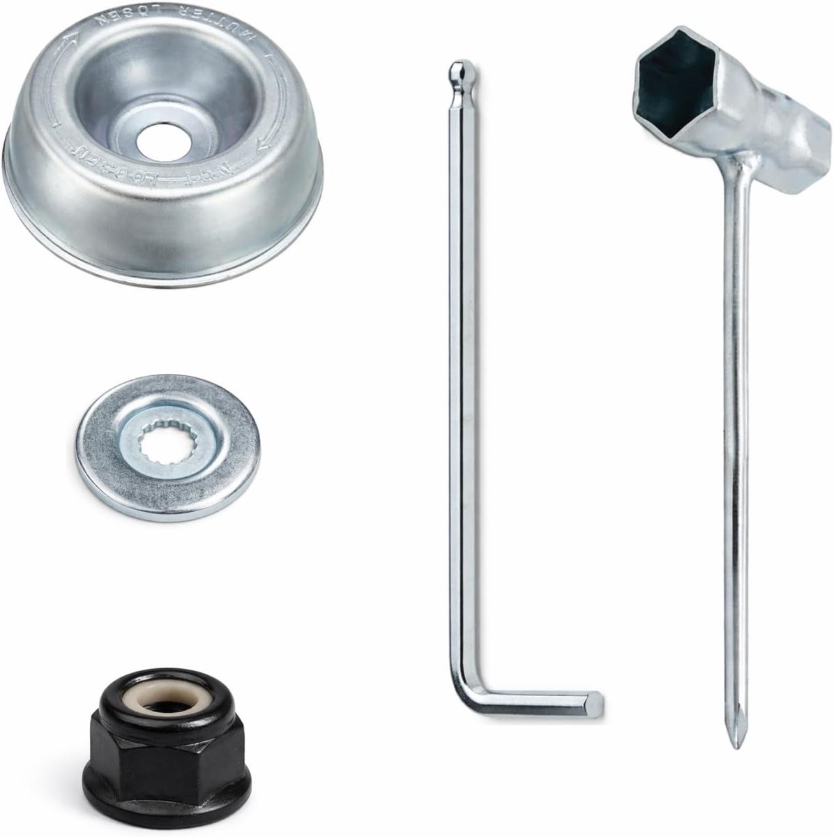 SnelShoppen - 5 Brush Cutter Moeren voor Fs55, Fs66, Fs74, Fs76, Fs80, Fs86, Fs87, Fs88, Fs90, Fs100, Fs110, Fs120, Fs130, Fs250 - Inclusief Onderhoud