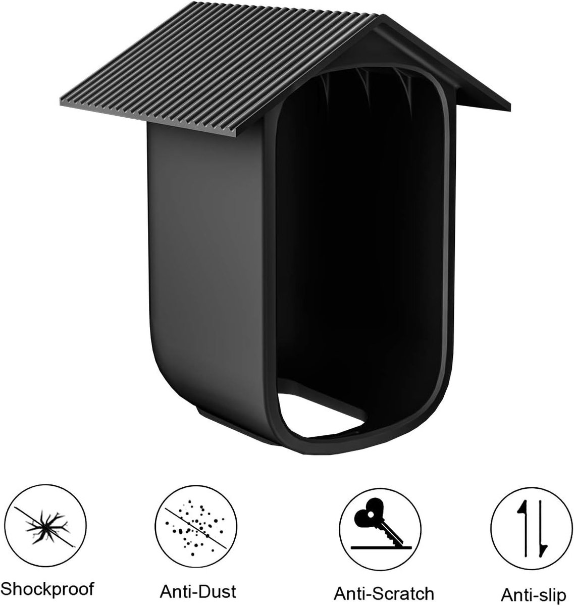 SnelShoppen - 2 Stuks Silicone Hoes voor Beveiligingscamera's - Waterdicht en Duurzaam - Lichtgewicht en Beschermend - Geschikt voor eufyCam 2C/2C Pro