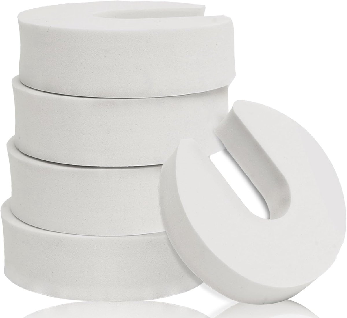 Thijox - 8 stuks deurstopper voor baby's, schokdemper en vingerbescherming, schuimrubber deurblok, veilig kinderspeelgoed, babybescherming tegen knijp