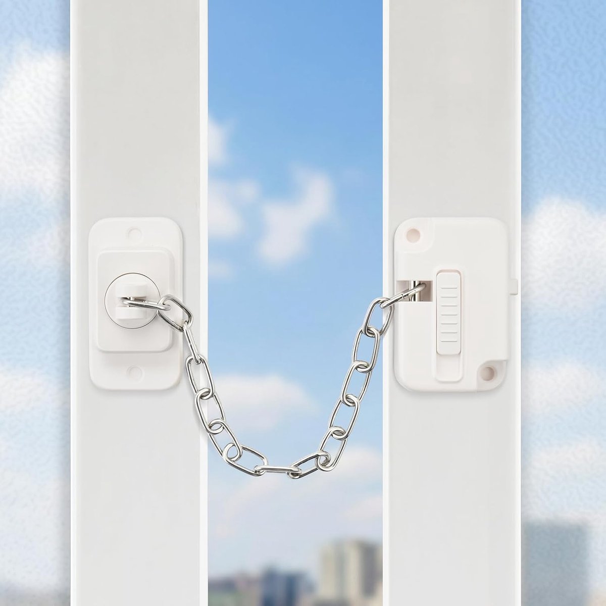 SnelShoppen - 2 x Kind Veiligheid Deur en Raam Beveiliging Lock voor Kinderen en Huisdieren - Geen Boren, Multifunctionele Deurslot en Koelkast Beveil