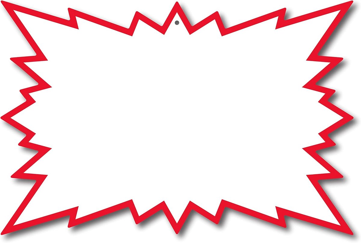 SnelShoppen - 30 Labels, Karton, 16 x 12 cm, Glanzend, Satijn, Schrijfbaar, Met Gat, Voor Bedrijven, Promoties, Evenementen