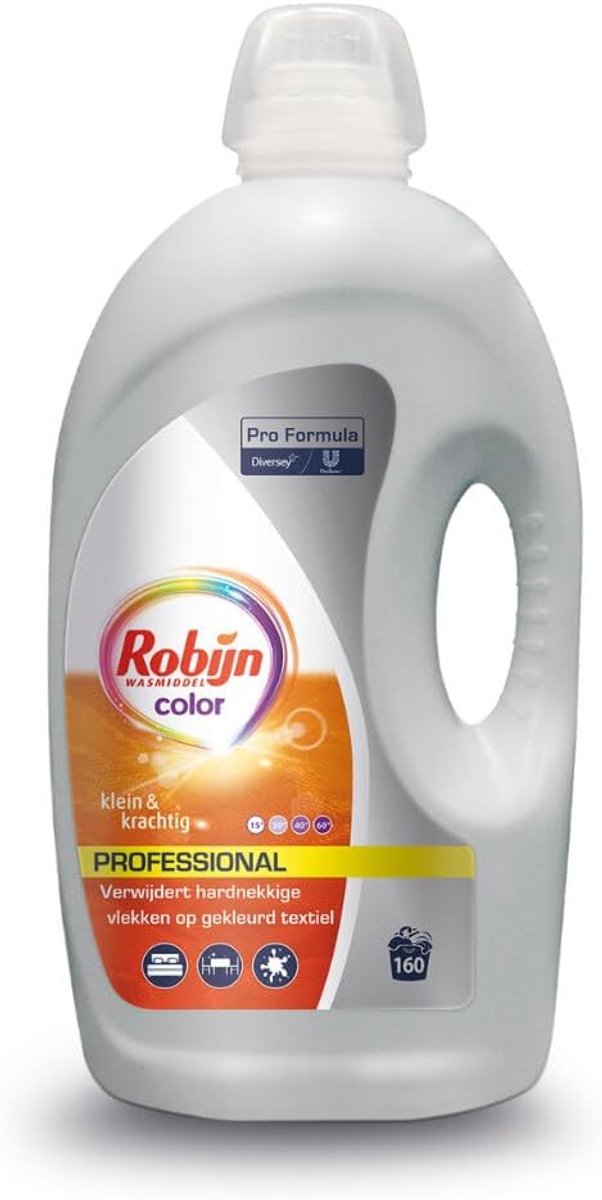 SnelShoppen - Professioneel Vloeibaar Wasmiddel Kleur 160 Wasbeurten Pro Formule 4.32 Liter - Krachtige Reiniger voor Kleurige Was, Ideaal voor Dageli