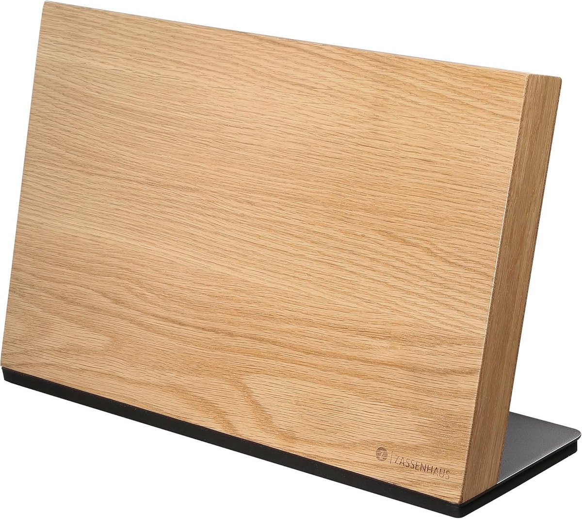 Thijox - Magnetisch Messenblok voor 8 Messen - Houten Messenhouder van Eikenhout en Roestvrij Staal - 36x12,5x23 cm - Perfect voor Vleesmessen, Hakmes