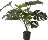 Groene Monstera kunstplant 85 cm voor binnen -  kunstplanten/nepplanten