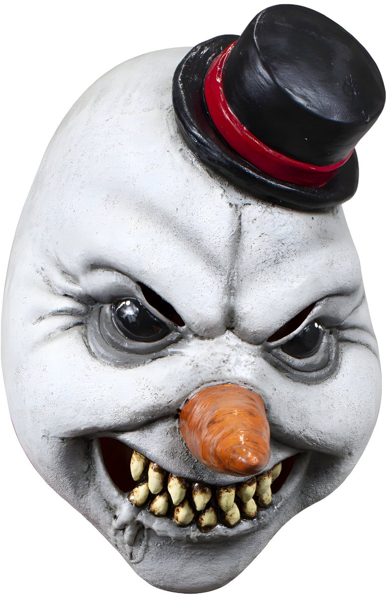 Bijtende sneeuwman masker