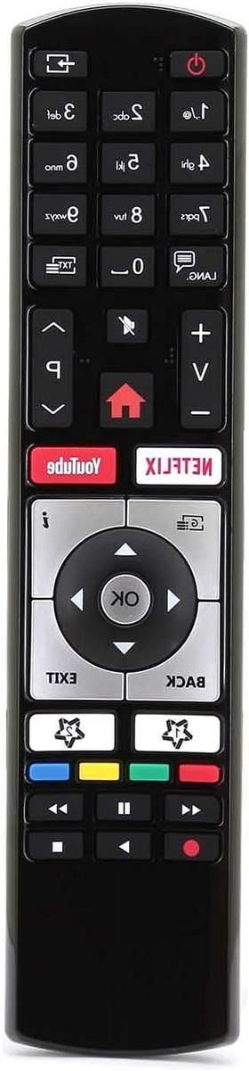 Vervangende Afstandsbediening - Universele Controller - Tv Bediening - Directe Werking - 10 Meter Bereik - Zwart
