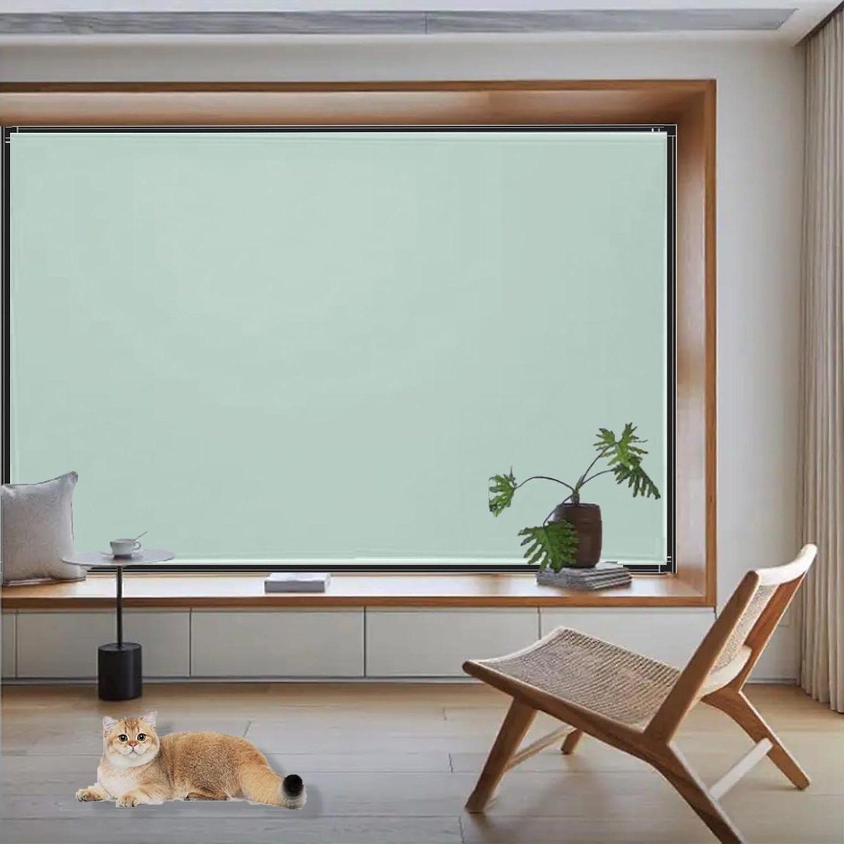 Verduisteringsrolgordijn - Zonwerend gordijn - Donkere kamer creëren - Zonder boren - 85 x