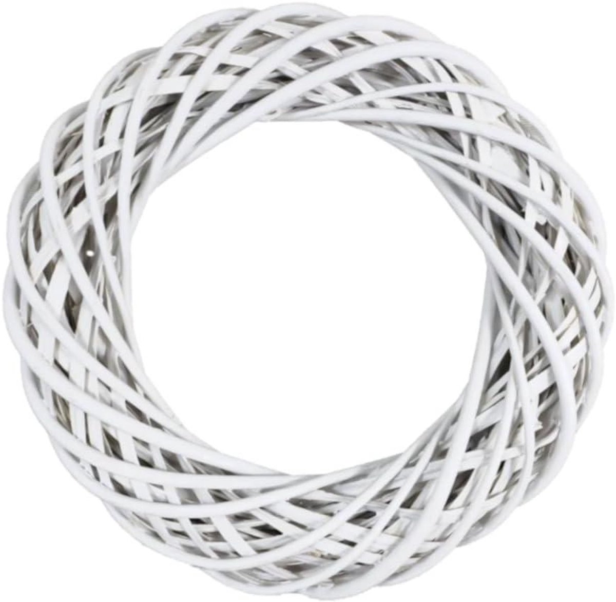 Wilgenkrans Basis - Decoratieve Krans - Bloemschikken - Handgemaakt - Ø 25 cm 10 stuks - Wit