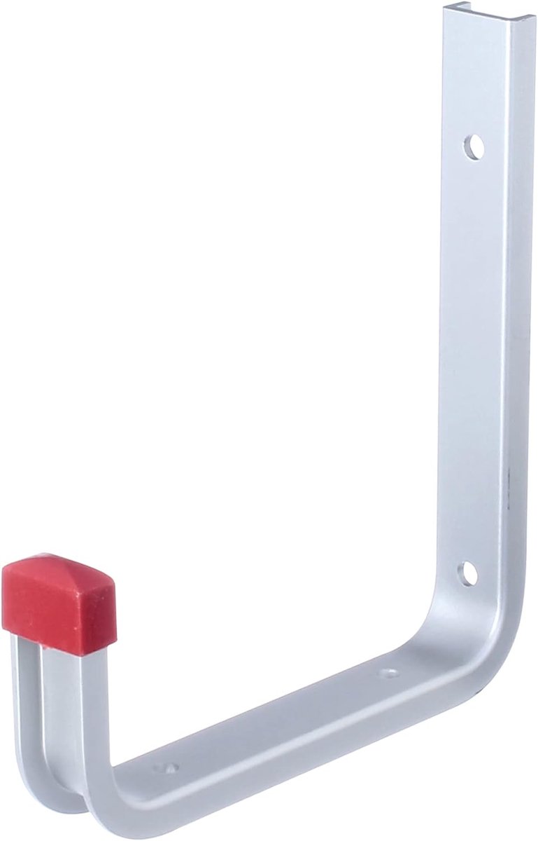 SnelShoppen - Wandhaak Aluminium 140mm x 155mm | Design Wandhaak | Geschikt voor Thuis, Keuken, Tuin | Stevige en Elegante Wandbevestiging