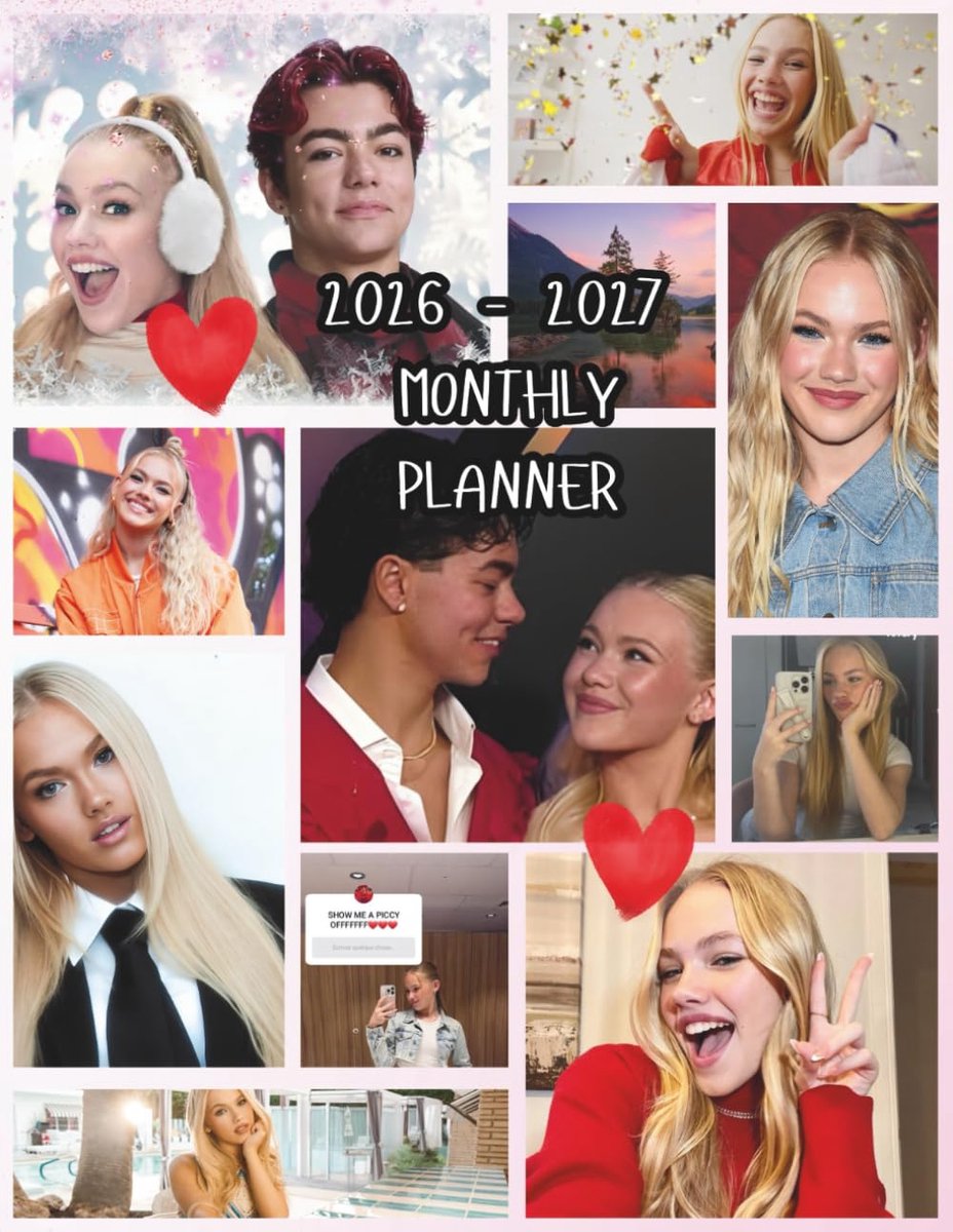SnelShoppen - Freya Skye 2026–2027 Maandplanner - Twee-Jarige Planner voor Fans - Inclusief Kalenders, Feestdagen, Maanddoelen, Notities - 80 Pagina's