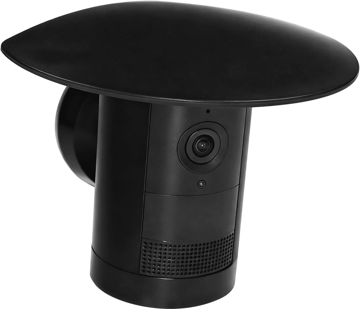SnelShoppen - Sun Protection Cover Regenbescherming voor Buiten Camera - UV Bestendig Weerbestendig - Eenvoudige Installatie - Zwart - Geschikt voor R