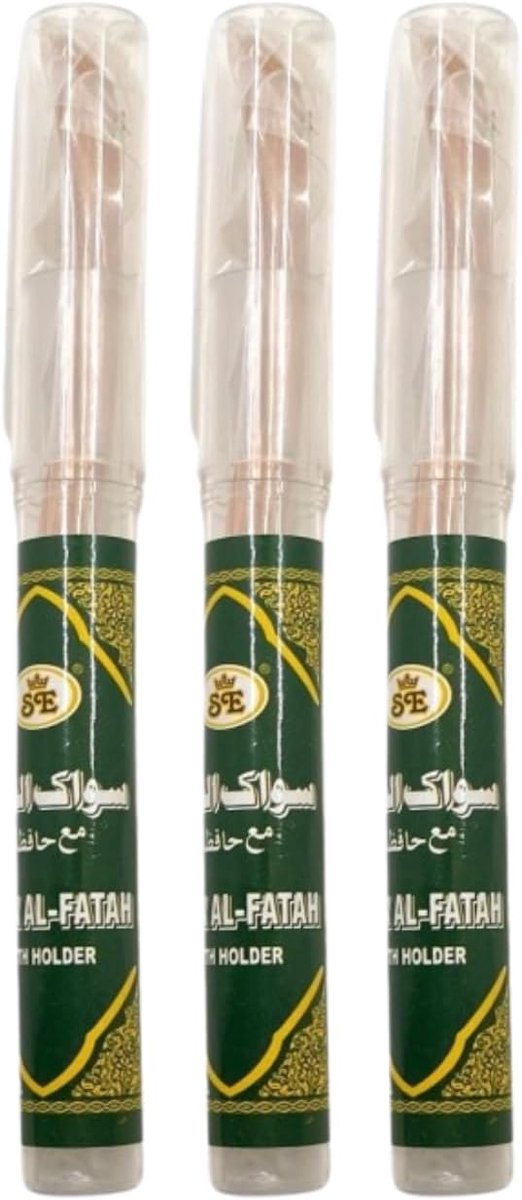 SnelShoppen - Miswak Tandenborstel 3 Pack, Natuurlijke Siwak Tandenstokers, Eco-vriendelijk en Duurzaam, Tandverzorging en Witter maken, Traditionele