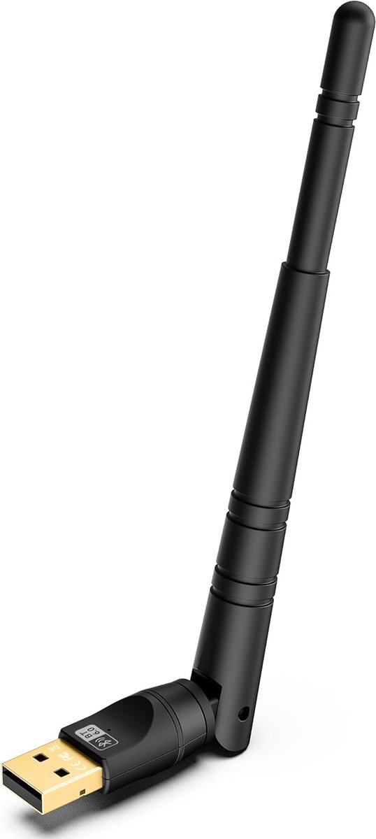 SnelShoppen - Bluetooth Adapter 6.0 voor PC - 150m Bereik USB Dongle - Plug & Play voor Desktop Laptop - Compatibel met Windows 11/10/8.1 - EDR Adapte