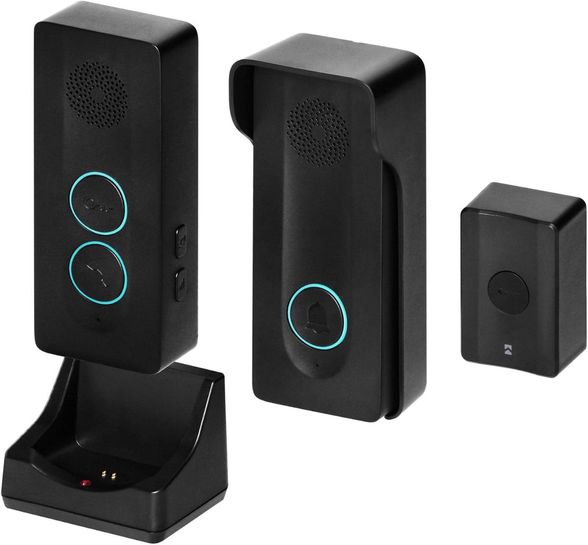 SnelShoppen - Draadloze Intercom Set met Deurbel - Handsfree Communicatie tot 440m - Batterijgevoed - Ideaal voor Huizen en Bedrijven - Eenvoudige Ins