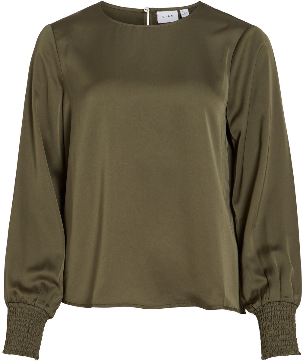 VILA Top met lange mouwen VIELLETTE ronde hals