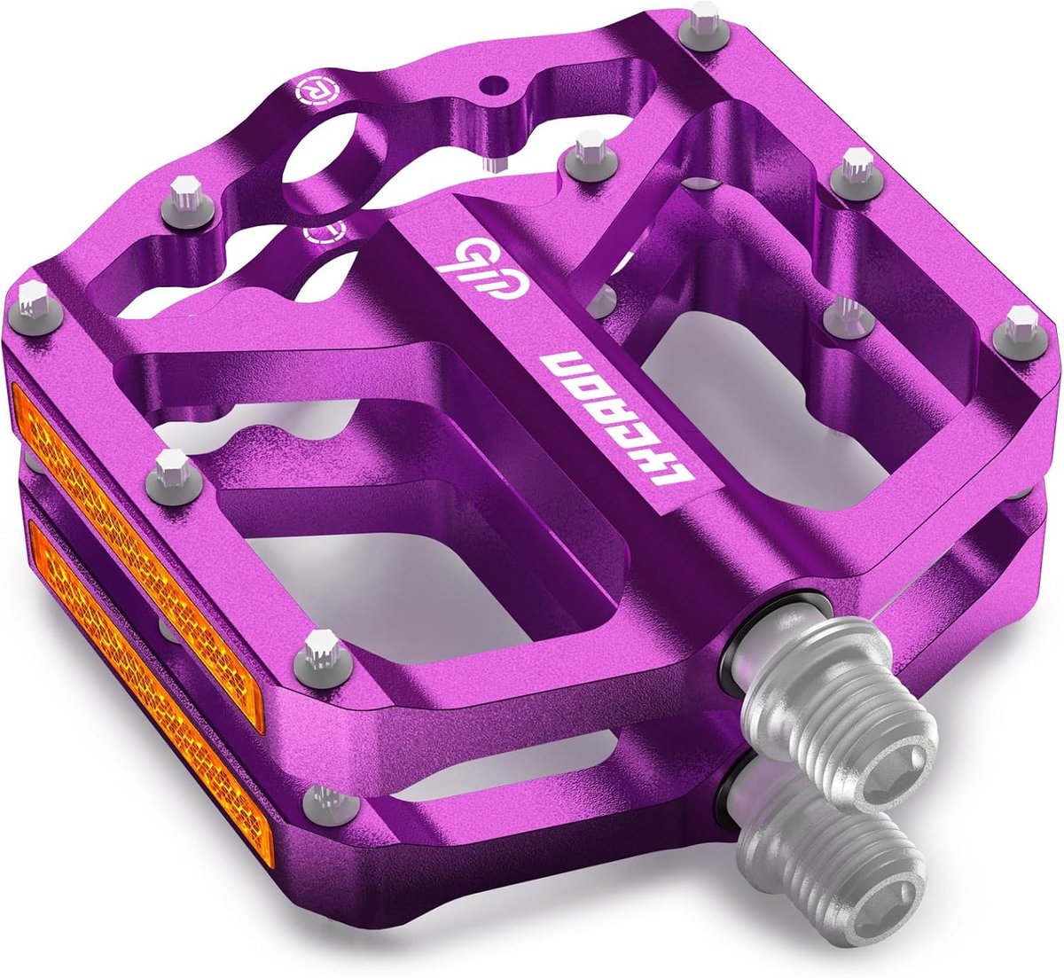 SnelShoppen - Fiets Pedalen - Lichtgewicht Aluminium MTB/Racefiets Pedalen - 3 Lager CNC Geproduceerd - Antislip Flat Pedalen 9/16 Inch - Voor BMX en