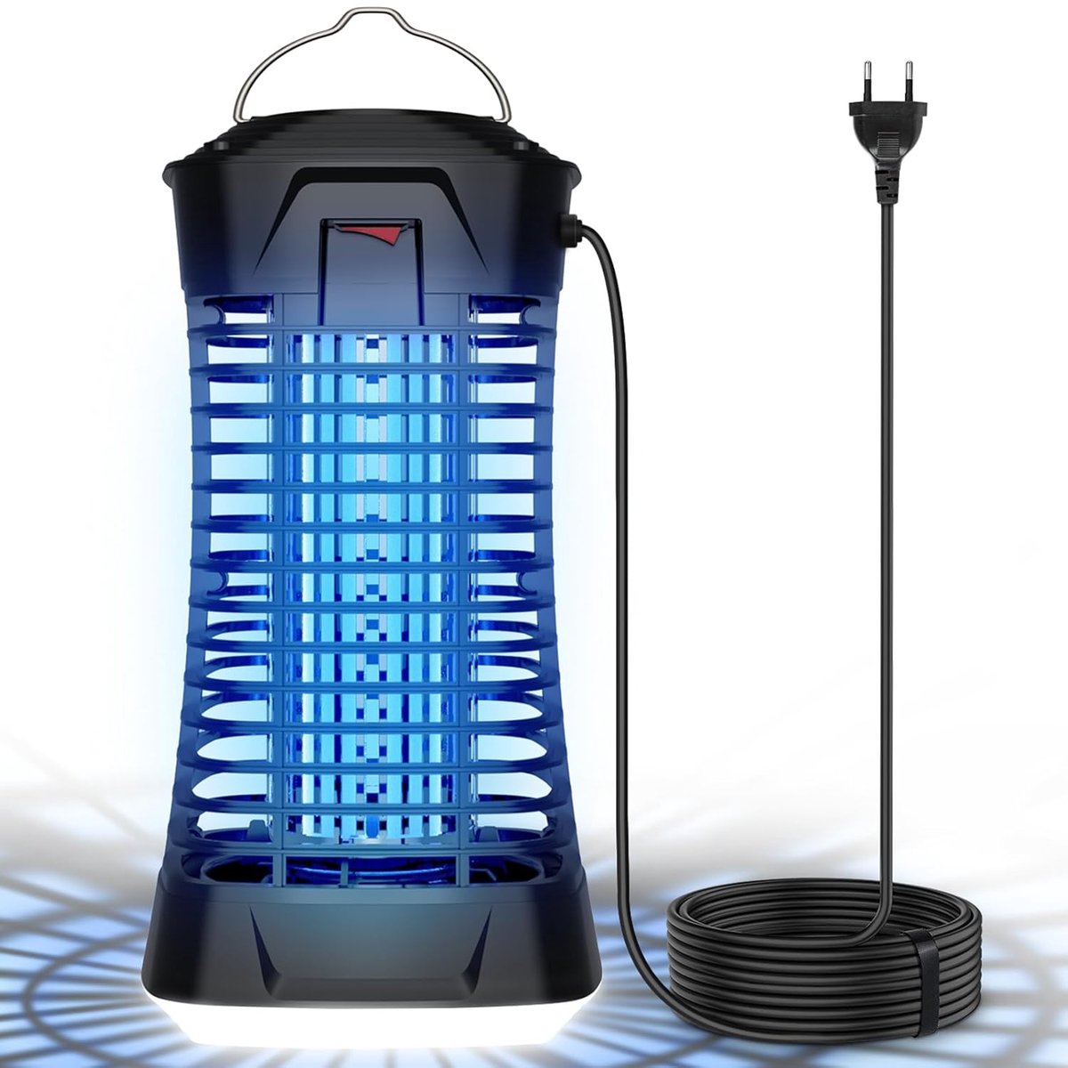 SnelShoppen - Elektrische Muggenlamp 4200V, 15W, UV Insectenverdelger met LEDlicht, IPX4 Waterdicht, 3m Kabel, Ideaal voor Tuin, Camping en Binnengebr