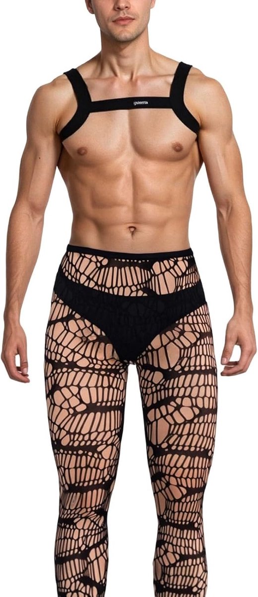 SnelShoppen - Dames Sexy Ondergoed 2026 Hoge Elastische Geknoopte Netkousen voor Heren, Stijlvolle Negligé Jarretels Lingerie Set voor Feest, Erotisch