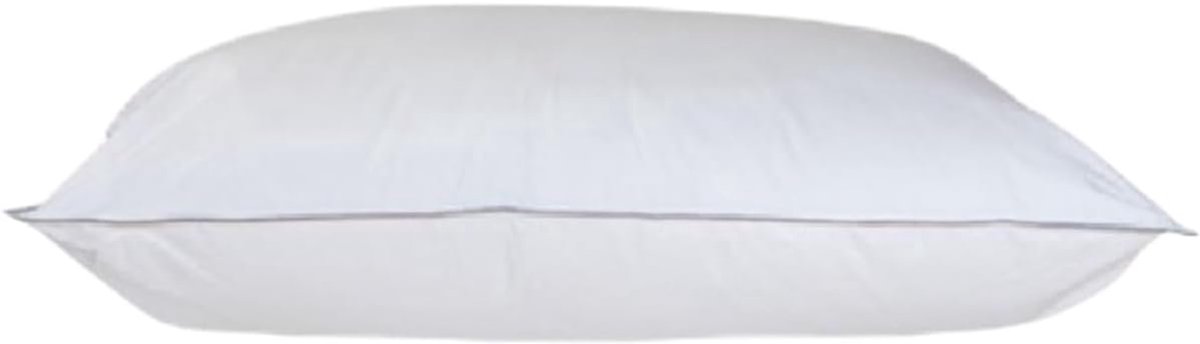 SnelShoppen - Katoenen Hoofdkussen 60x70 cm - Hotel Kwaliteit - Anti-Allergisch - 3D Veerkrachtige Vulling - Voor Buik-, Rug- en Zijslapers - Aanpasba