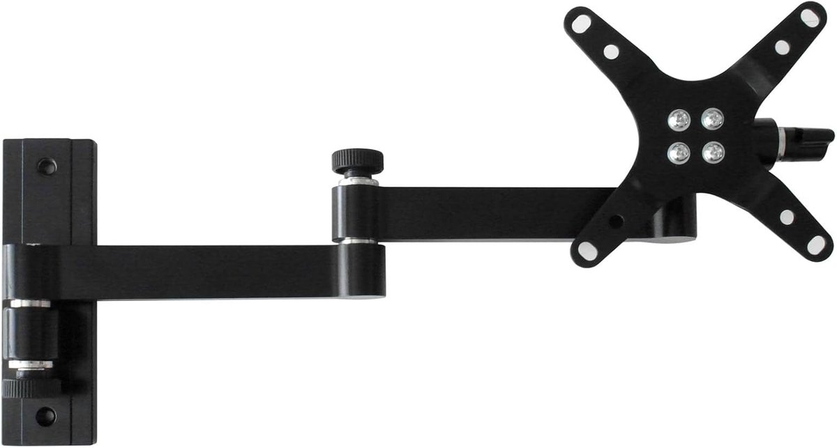 SnelShoppen - Universele TV Wandbeugel 10'-32' inch - Swivel en Tilt - Voor LCD, LED, OLED TV's - VESA 75 100 - Ideaal voor Camper en Thuisgebruik - Z