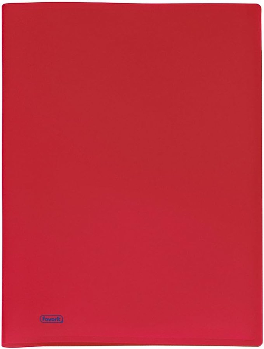 SnelShoppen - Display Book A4 met 80 Rode Enveloppen - Polypropyleen, 22x30 cm - Perfect voor Documenten, Presentaties en Archiveren