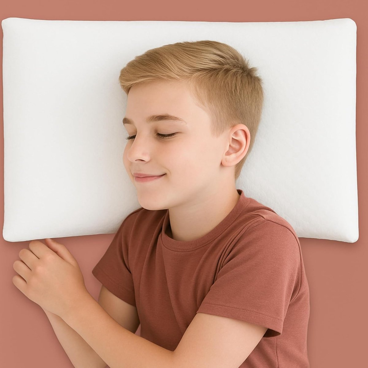 SnelShoppen - Ergonomisch Kussen Kind 40x60cm - Memory Foam Kussen voor Babybed en Wieg - Ondersteunend en Ademend - Ideaal voor 6 tot 10 Jaar - Hoogt