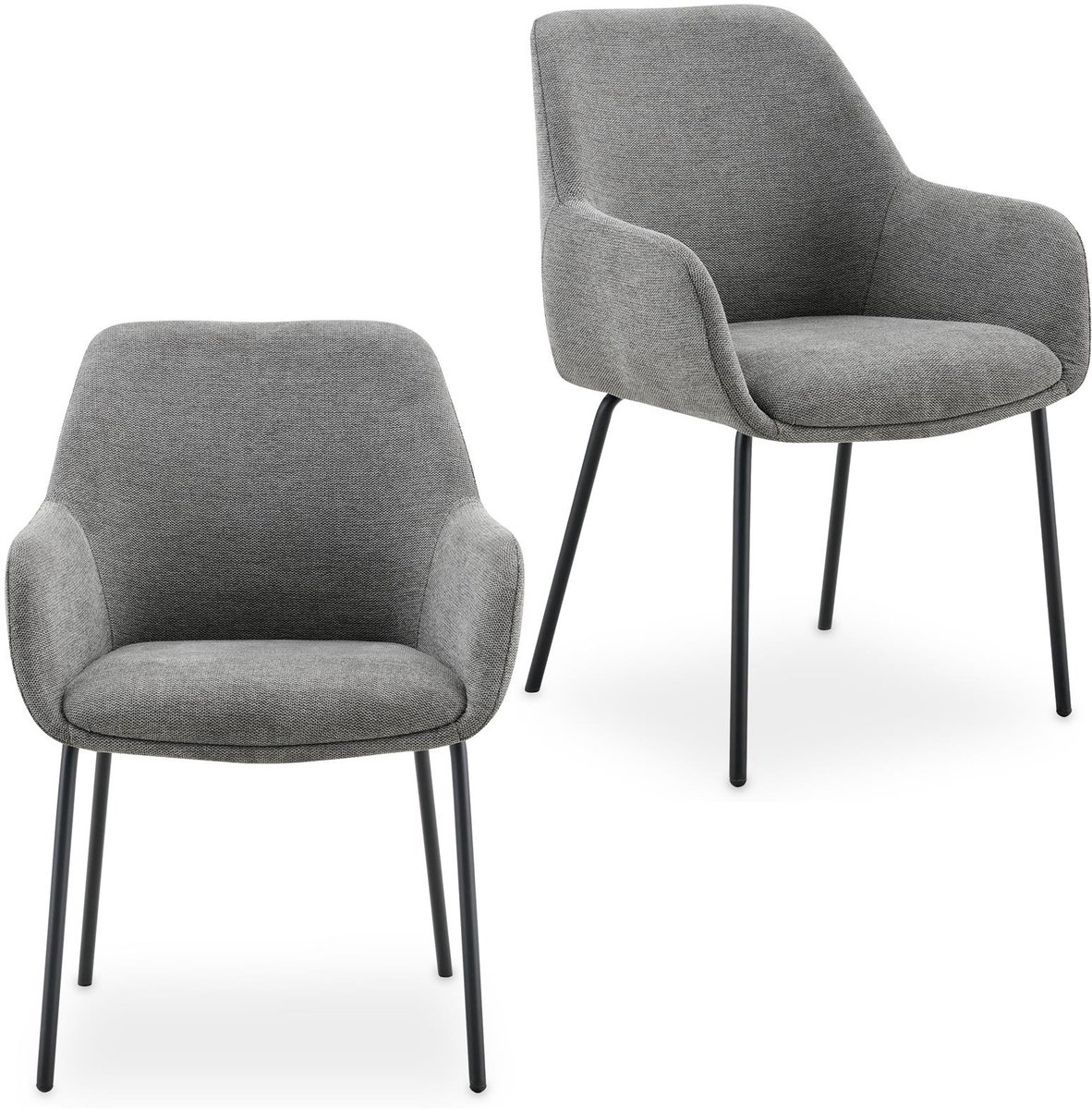 Eetkamerstoelen TURSI, set van 2 – grijs