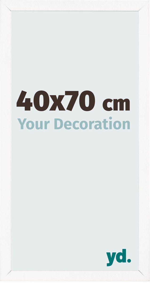 Your Decoration - Fotolijst 40x70 cm - MDF - Wit Hoogglans - Bologna