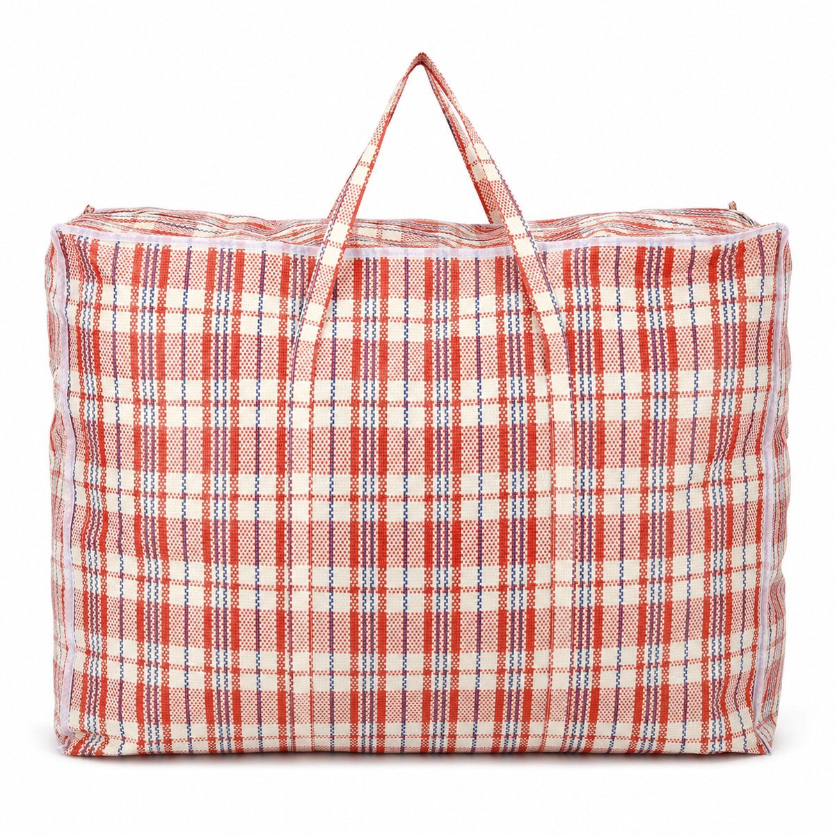 Opbergtas met Rits 150L – 1 Stuk Grote Opbergtas voor Dekbedden, Kleding, Wasgoed en Verhuizen – Big Shopper XL – Boodschappentas met Rits – 70 x 40 x 56 cm