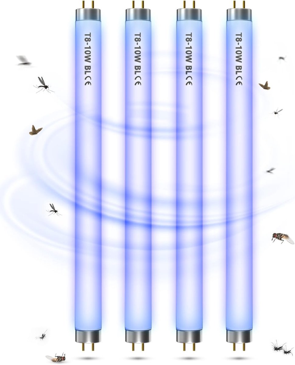 SnelShoppen - LED Insectenverdelger Lamp T8 F10W, 33 cm Vervangingslamp voor 20W Muggenlamp, Energiezuinige Insectenbestrijding, Veilig en Milieuvrien