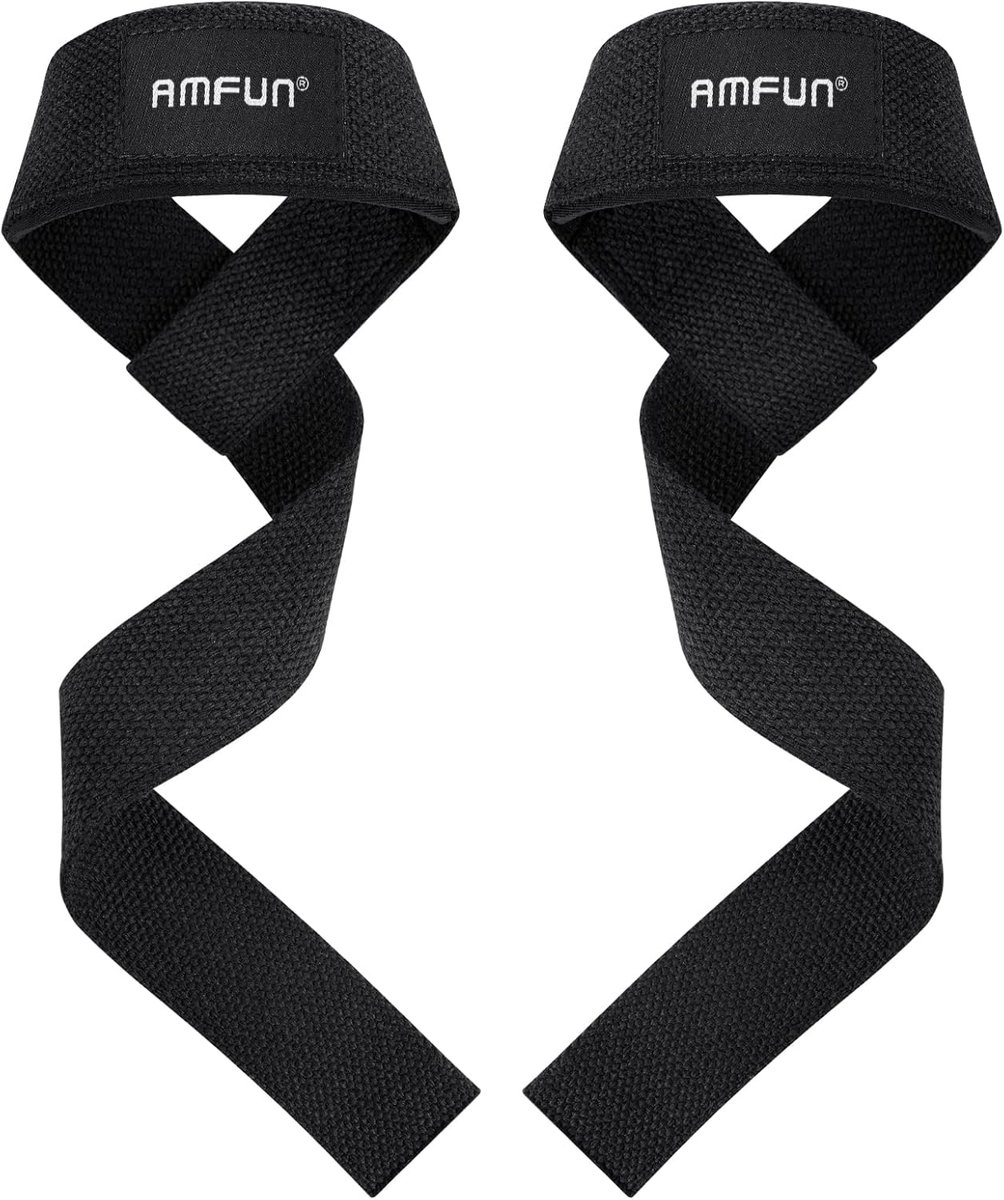 SnelShoppen - 2 Pcs Lifting Wrist Bands - Gewichtheffen Polsbanden - Neopreen Gevoerde Straps - Antislip Deadlift Straps voor Krachttraining en Bodybu