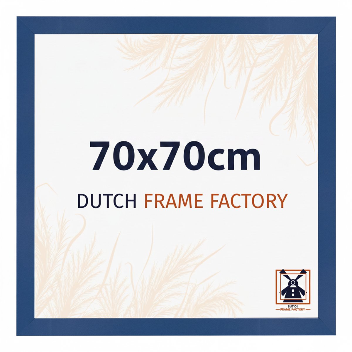 Fotolijst 70x70 cm - MDF - Donkerblauw - Benno