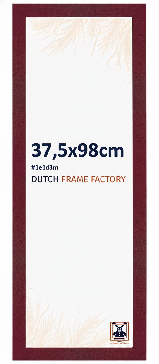 Dutch Frame Factory Fotolijst 37,5x98 cm - MDF - Wijnrood Geveegd - Benno
