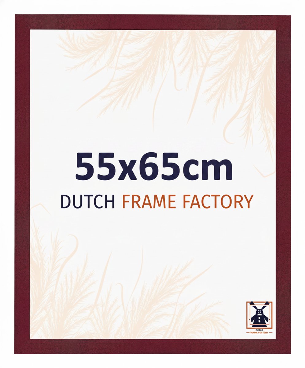 Fotolijst 55x65 cm - MDF - Wijnrood Geveegd - Benno
