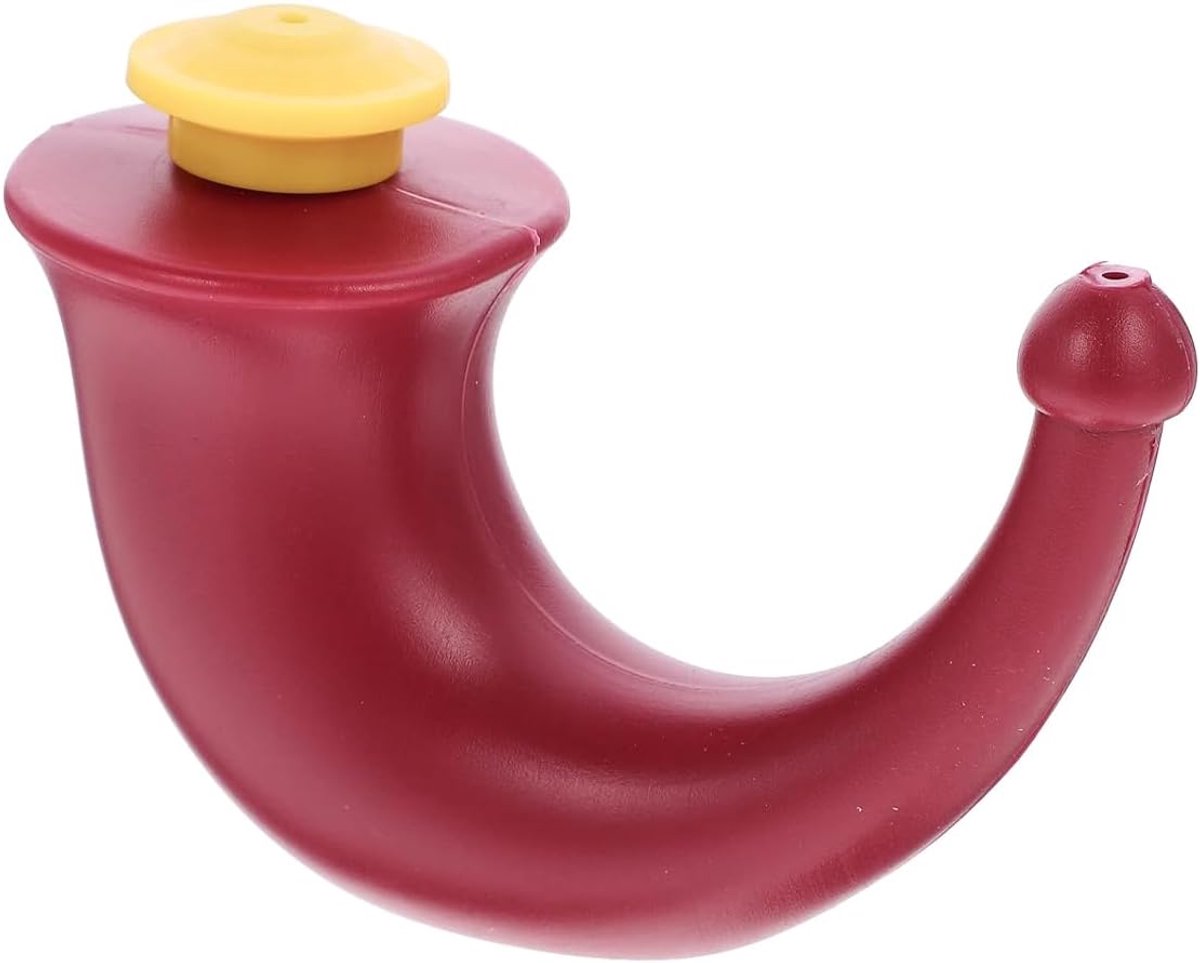 SnelShoppen - Sinus Neti Pot Neusspoelfles voor Neusspoeling en Irrigatie, Yoga Neti Pot, Effectieve Rode Hoornreiniger, Gebruiksvriendelijk Ontwerp,