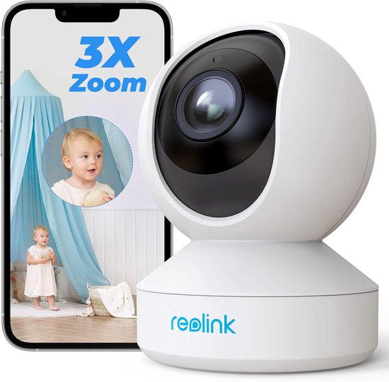5MP PTZ Wifi-beveiligingscamera voor Binnen 24/5 GHz WiFi CCTV-camera met AI-detectie van Mens/Huisdier Automatisch Volgen 3x Optische Zoom Oudere Huisdieren Tweerichtingsgeluid E1 Zoom van Reolink — afbeelding 2