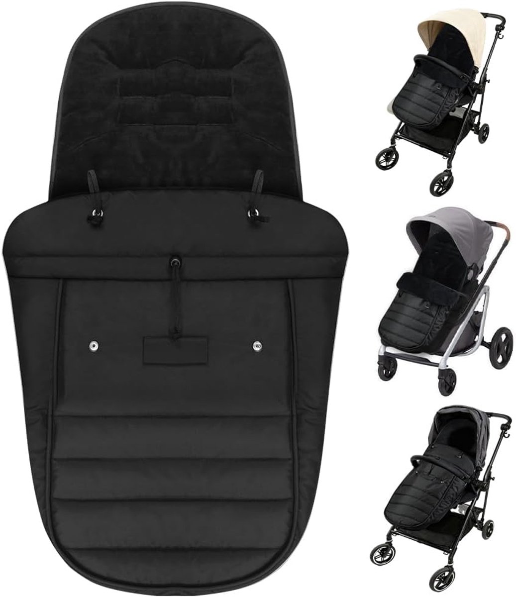 SnelShoppen - Voetenzak voor de winter - Waterdichte babyvoetenzak - Knuffelzak - Universele babyschaal met ritssluiting - Machinewasbare kinderwagen
