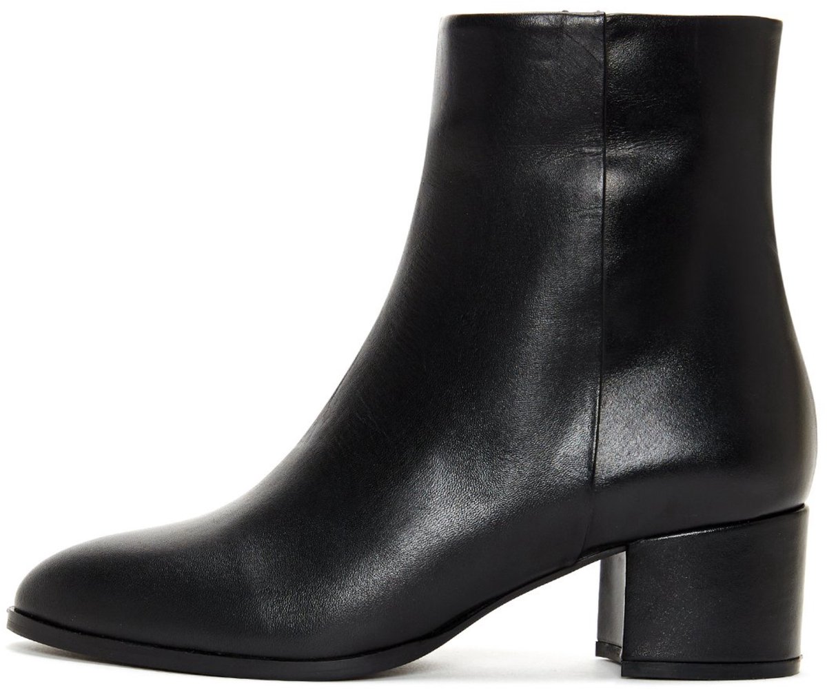DERIMOD Heeled Ankle Boots Leather Heeled Ankle Boots