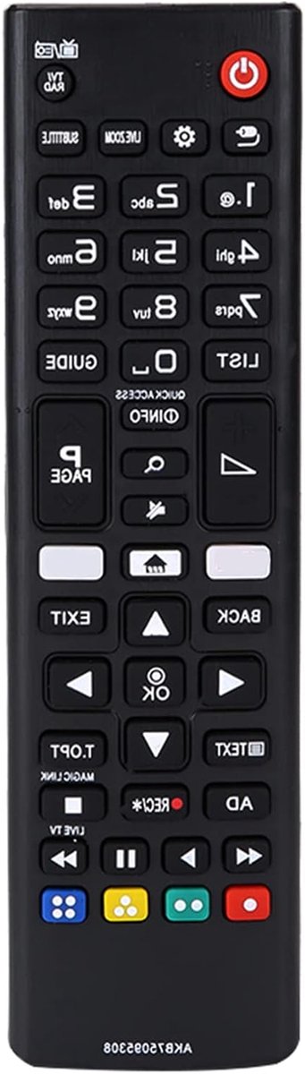 Afstandsbediening Vervanging - Universele Bediening - TV Bediening - Ergonomisch Ontwerp - 10 Meter Bereik - Zwart
