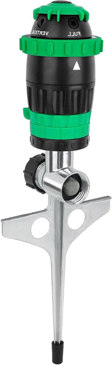 Tuinsproeier - Watergeefsysteem - Gazon water geven - 5 sproeipatronen - Tot 15 meter - Groen