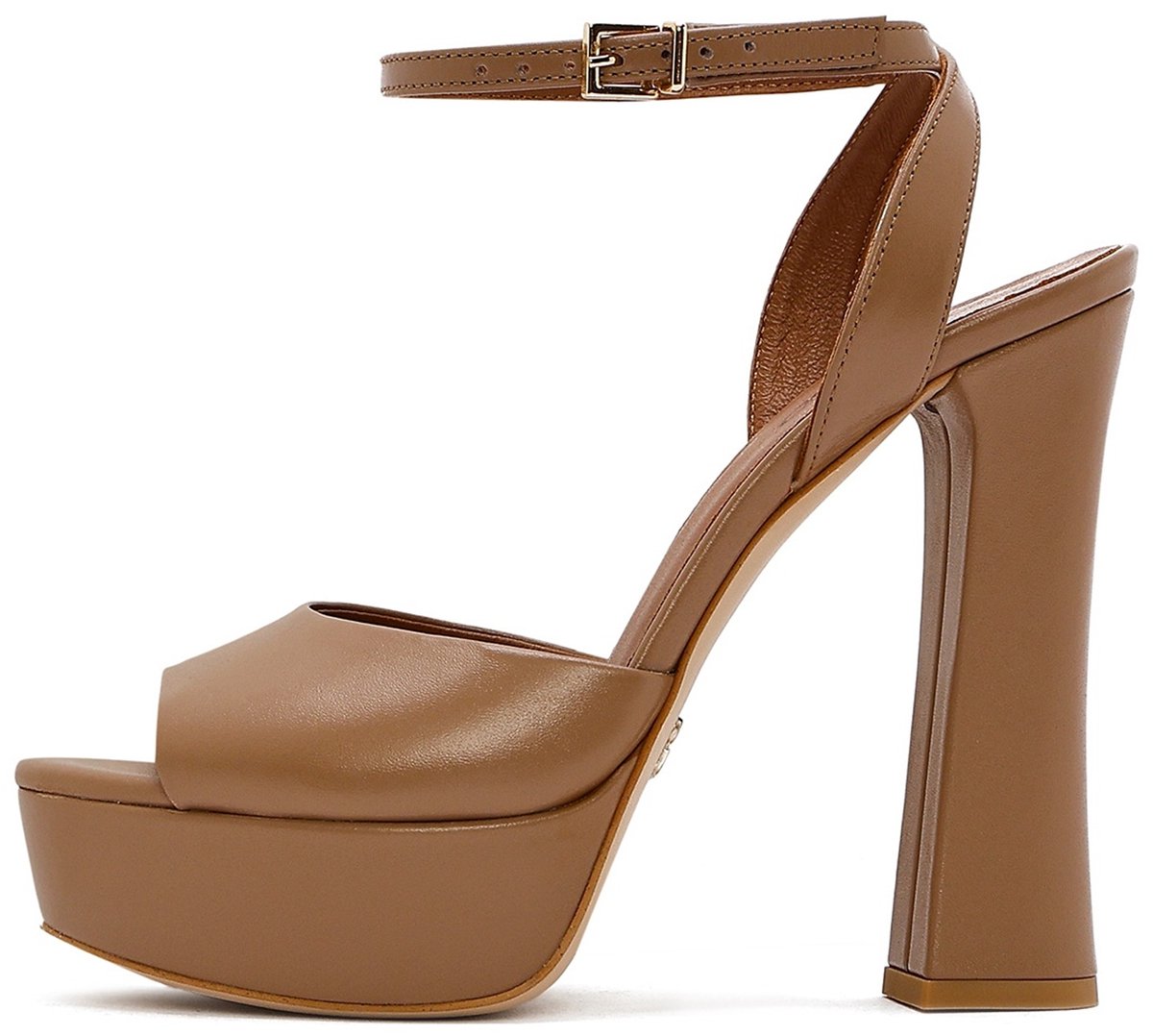 DERIMOD Sandalen Met Hoge Hak Leren High Heel Sandalen